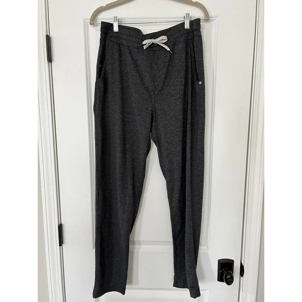 Vuori Men’s Ponto Performance Pant Charcoal Heather Gray Size XL EUC